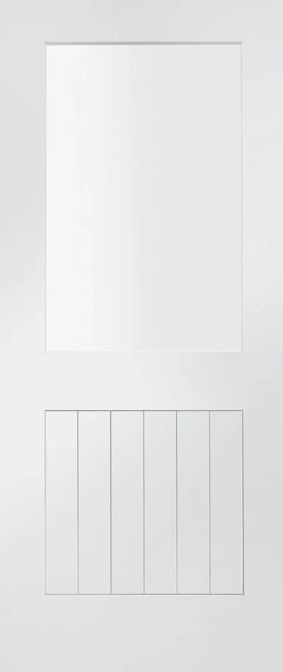 XL Joinery Internal White Door Suffolk 1L Clear Glazed