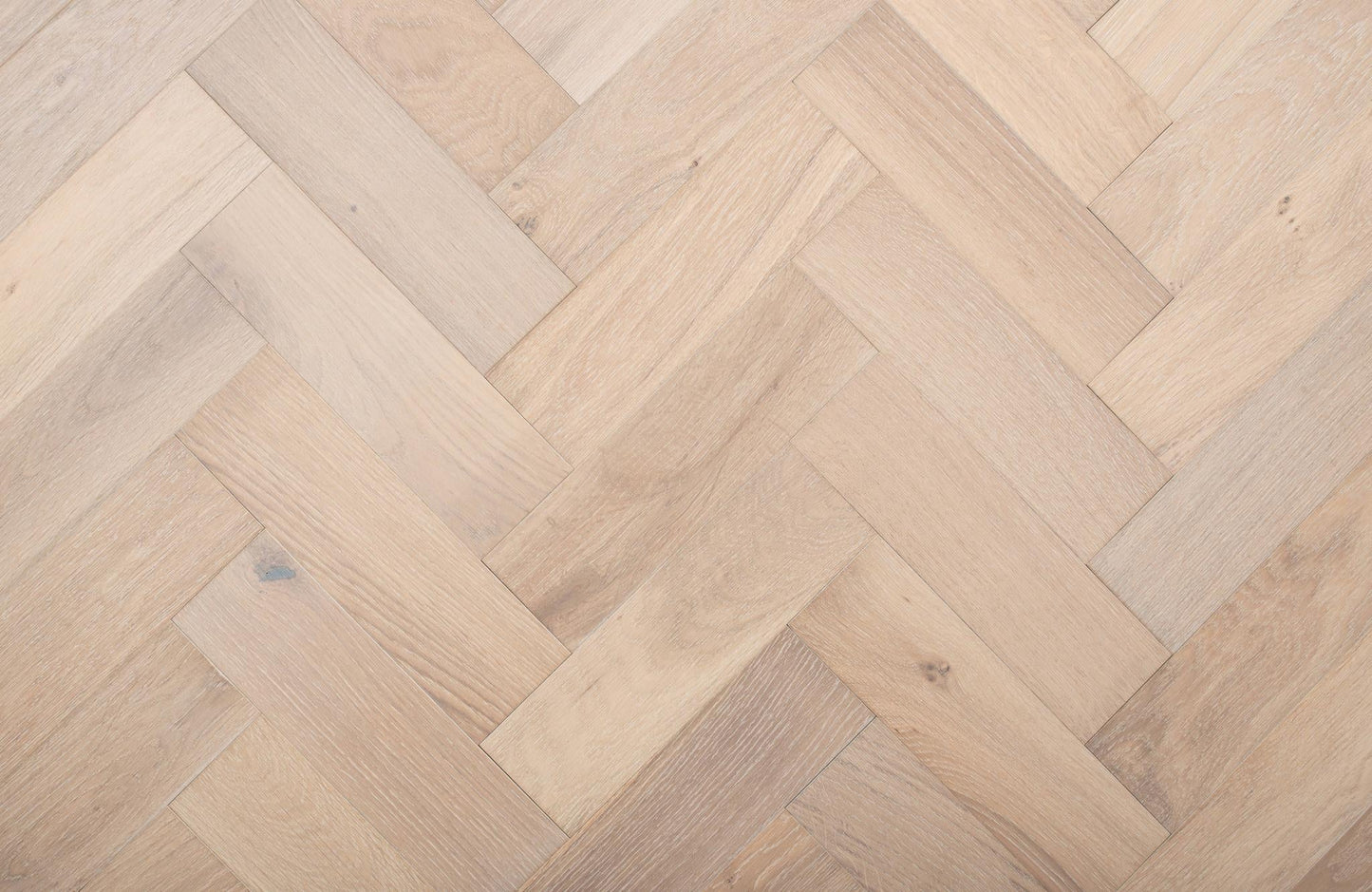 Liberty Wood 14mm Herringbone Real Wood Flooring Light Oak Brushed UV Lacquered