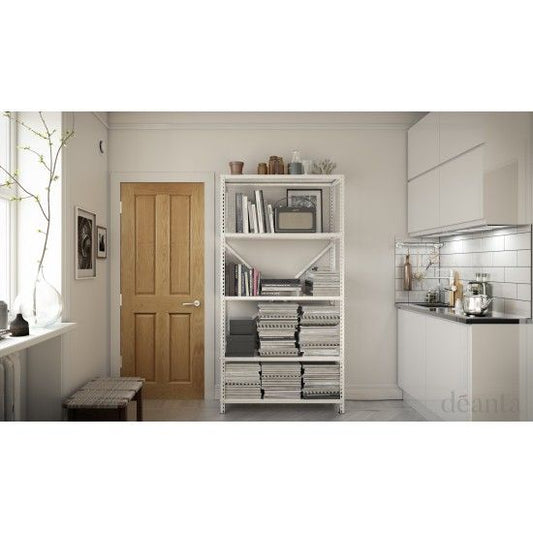 Deanta Internal Oak Bury 4 Panel Door Fully Finished