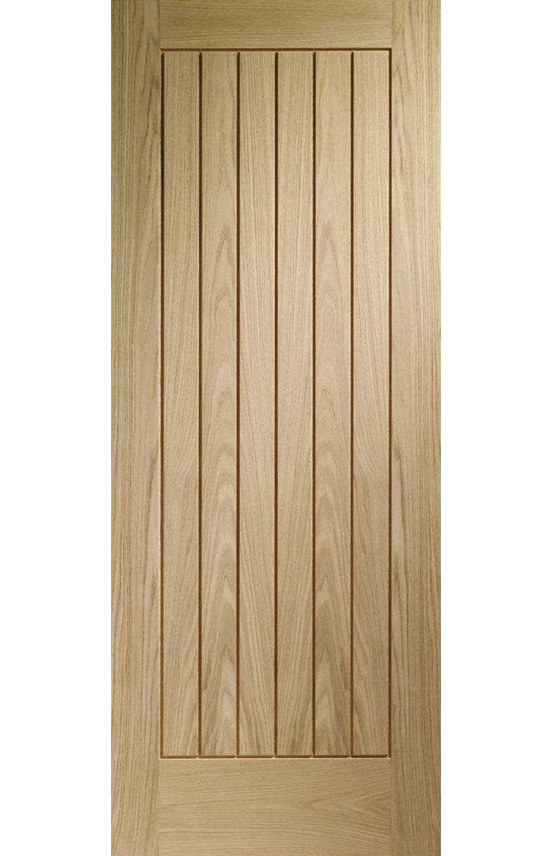 Internal Oak Suffolk Essential Door With Handle Pack