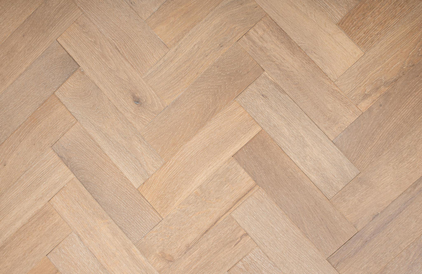 Liberty Wood 14mm Herringbone Real Wood Flooring Smoked White Oak Brushed UV Oiled