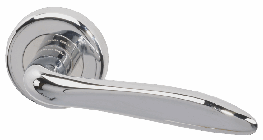 Drava Standard Door Handle Pack Chrome/Satin Chrome with 75mm Latch