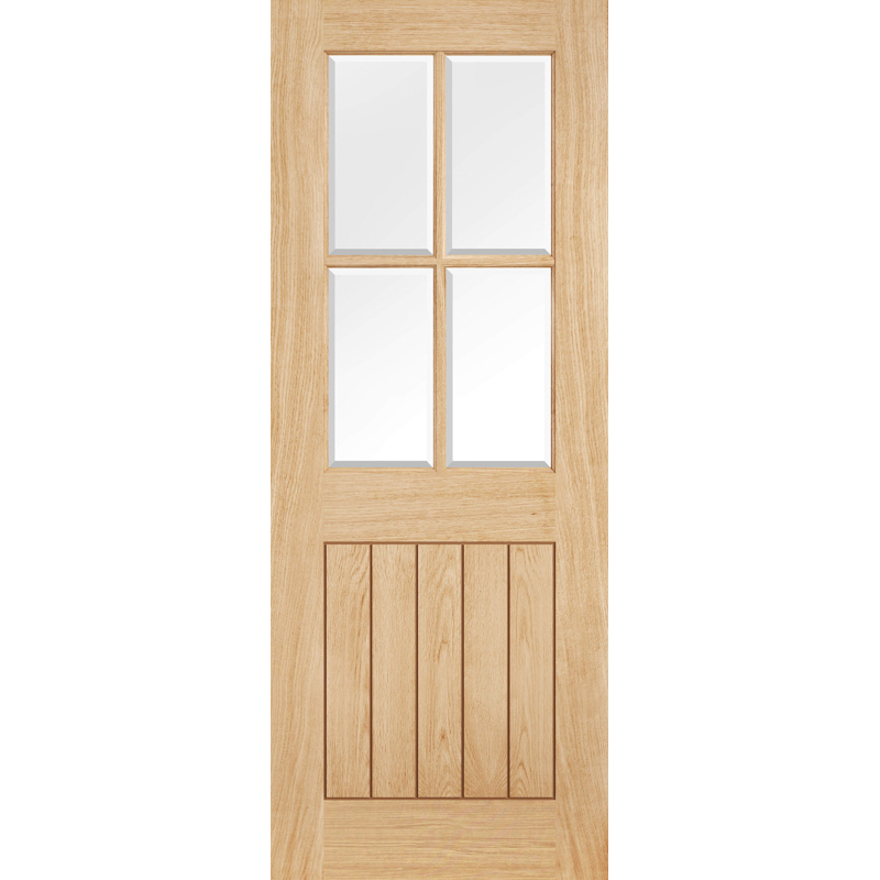 Internal Oak Belize 4L Glazed Door
