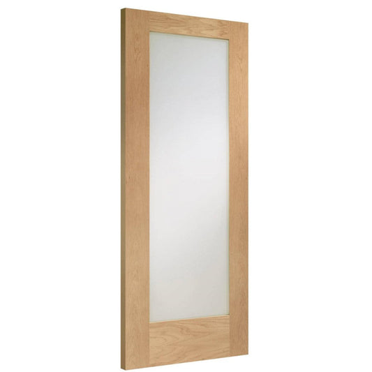 XL Joinery Prefinished Internal Oak Pattern 10 Clear Glazed Door