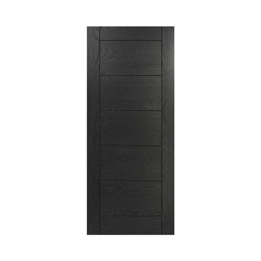 Deanta Seville Brushed Black Oak Internal Door