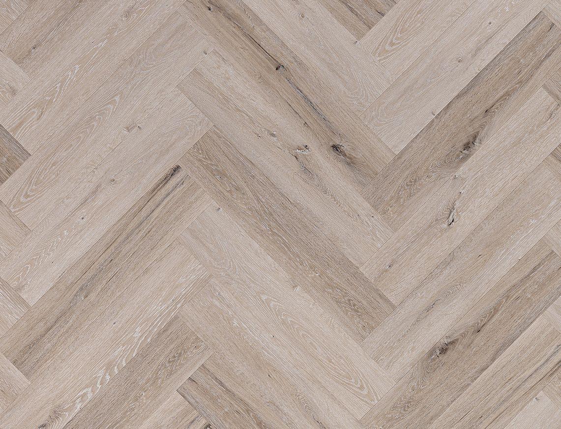 Liberty Lux Studland Whitewashed Grey Oak 5mm SPC Luxury Vinyl Flooring Herringbone