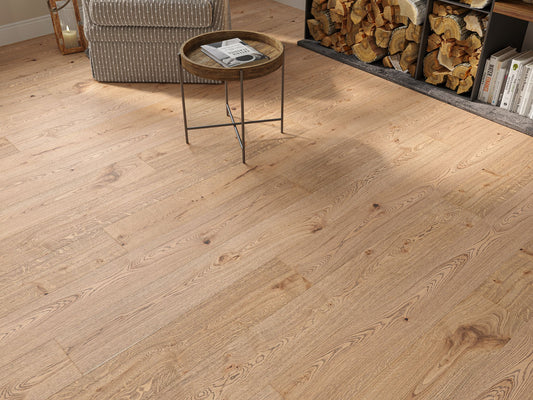 Liberty Lux 14x190mm Rustic Oak Brushed UV Oiled Real Oak 14mm Wood Floor