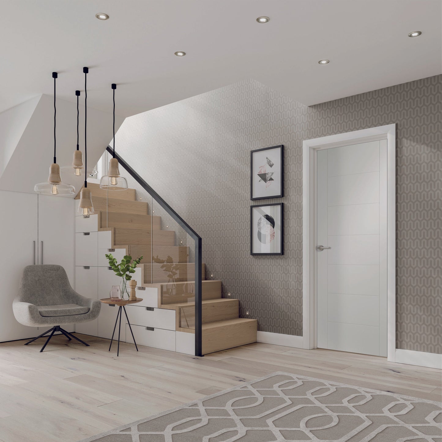 XL Joinery Internal White Palermo Door 7 Panel