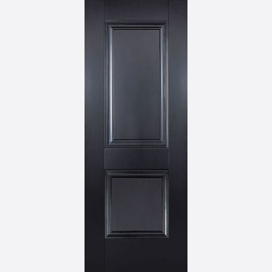 LPD Internal Black Arnhem 2 Panelled Door