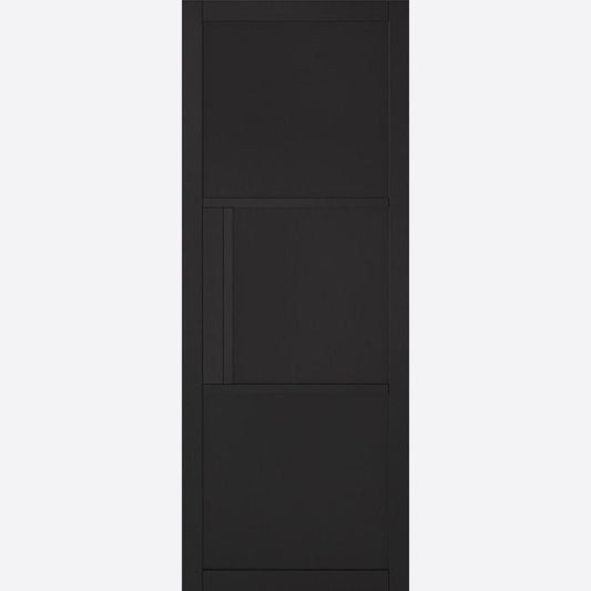 LPD Internal Black Tribeca Door Panelled 3 Panel