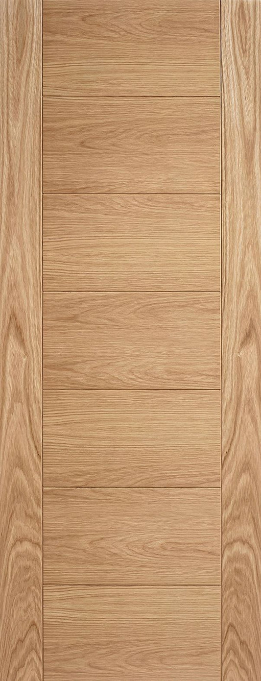 Internal Oak 7 Panel Carini Finished Ladder Style Door