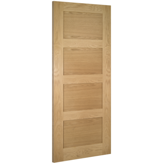 Internal Oak Coventry Shaker 4 Panel Door