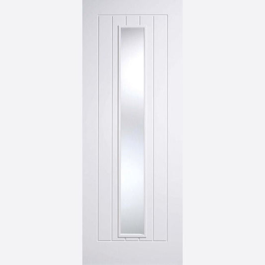 Internal White Mexicano Glazed Door 1 Light Clear Glass